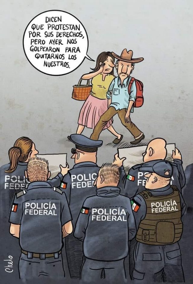 policia federal protesta